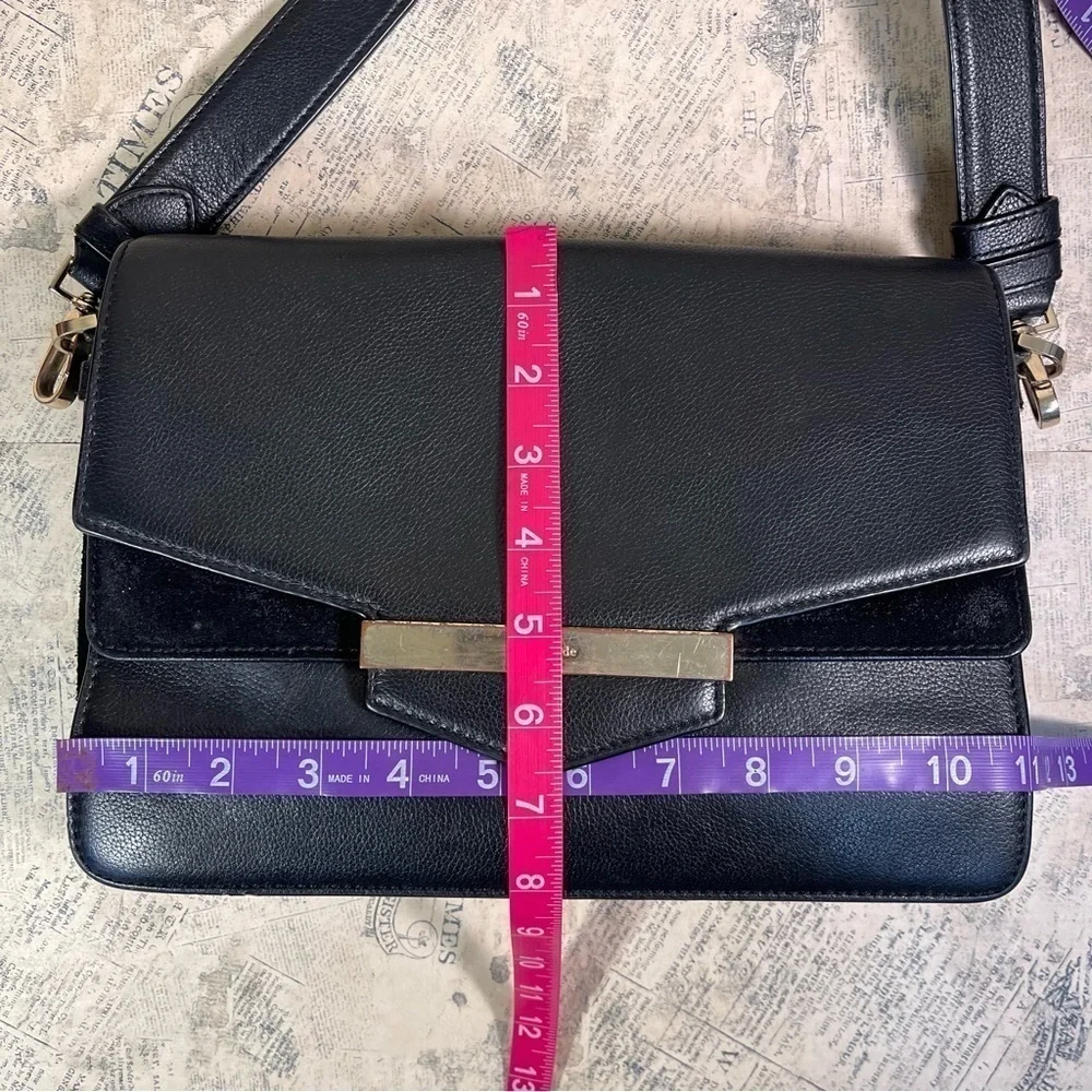 Kate Spade Magnolia Park Laurel Brown Leather Suede Crossbody Satchel Bag